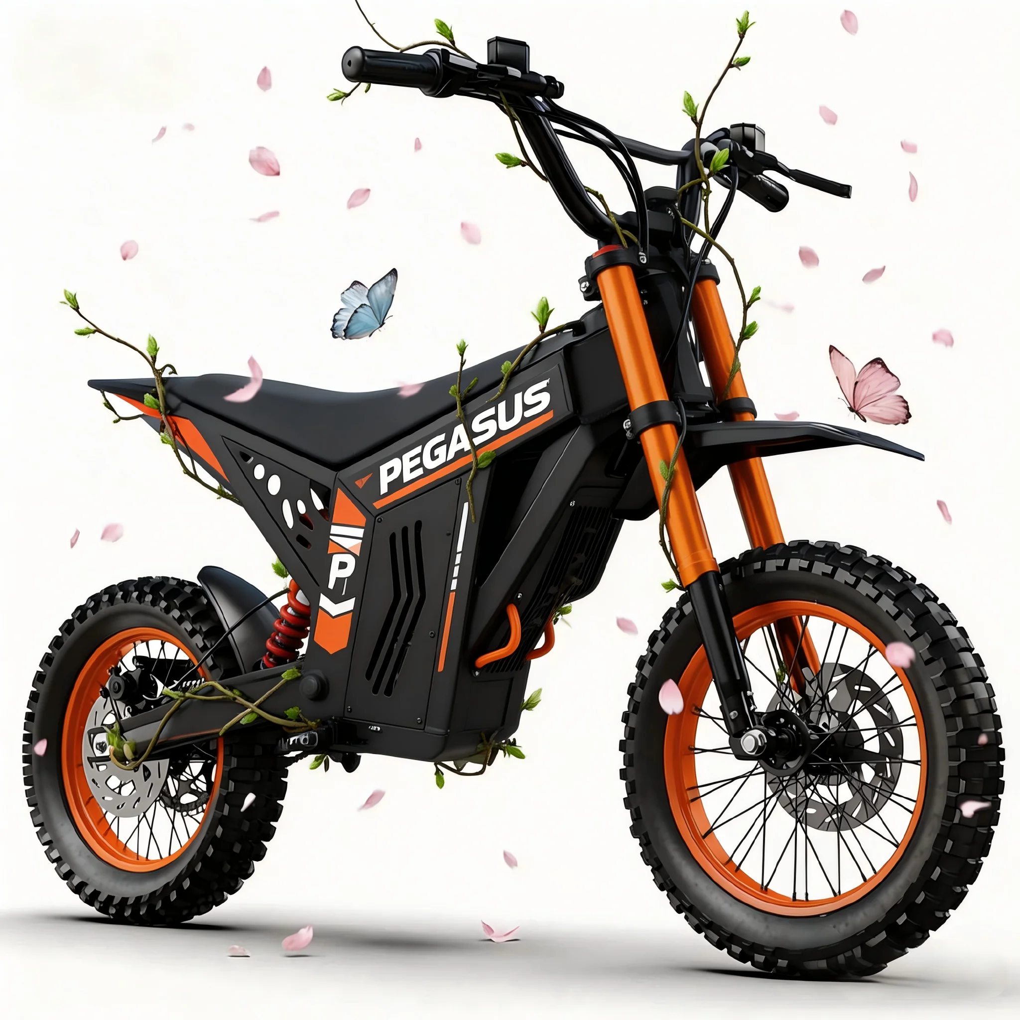 2000W Electric Dirt Bike 48V 21AH Off Road Motorcycle 60km/h Fat Tire E Motorcycle Aluminum Alloy Frame 14"/12" High Speed Mountain Electric Bike Adult Off-Road Motorbike with Suspension Disc Brake
2000W Electric Dirt Bike 48V 21AH Off Road Motorcycle 60km/h Fat Tire E Motorcycle Aluminum Alloy Frame 14"/12" High Speed Mountain Electric Bike Adult Off-Road Motorbike with Suspension Disc Brake