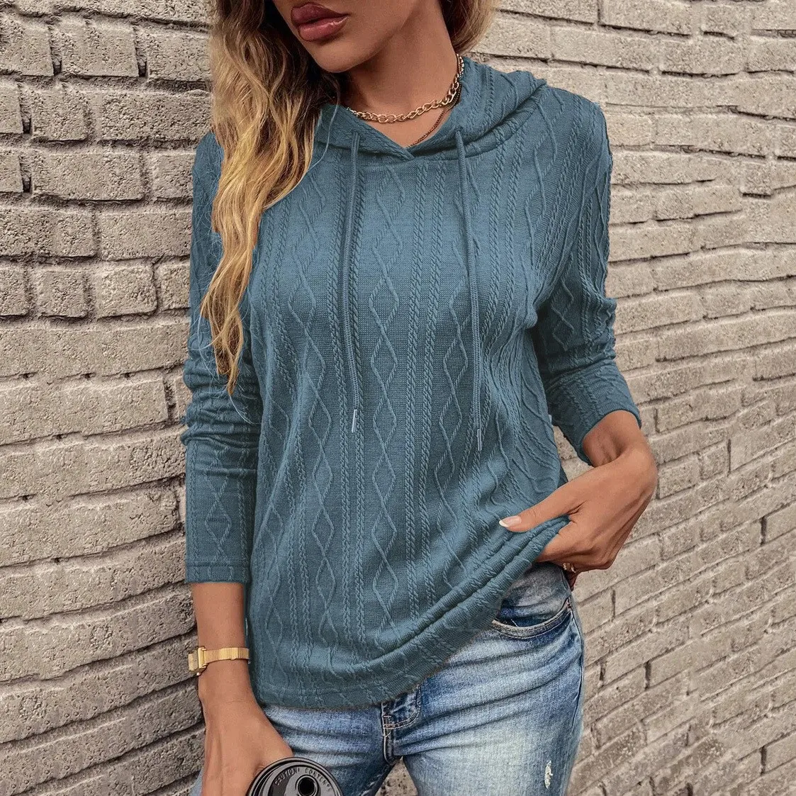 Y2k Women Hoodie Long Sleeve Solid Color Black Hooded Sweatshirt Cable Knit Diamond Pattern Burgundy Sweatshirt Relaxed Fit
Y2k Women Hoodie Long Sleeve Solid Color Black Hooded Sweatshirt Cable Knit Diamond Pattern Burgundy Sweatshirt Relaxed Fit
