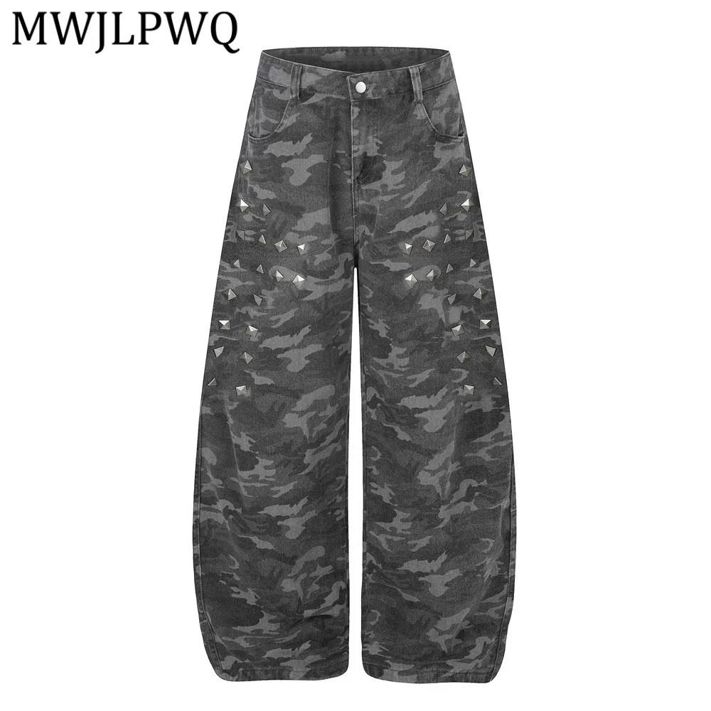 MWJLPWQ Vintage Camouflage Scythe Jeans Men Punk Street Style Stylih Design Rivet Heavy Metal Loose Wide-Leg Denim Pants 16378
MWJLPWQ Vintage Camouflage Scythe Jeans Men Punk Street Style Stylih Design Rivet Heavy Metal Loose Wide-Leg Denim Pants 16378