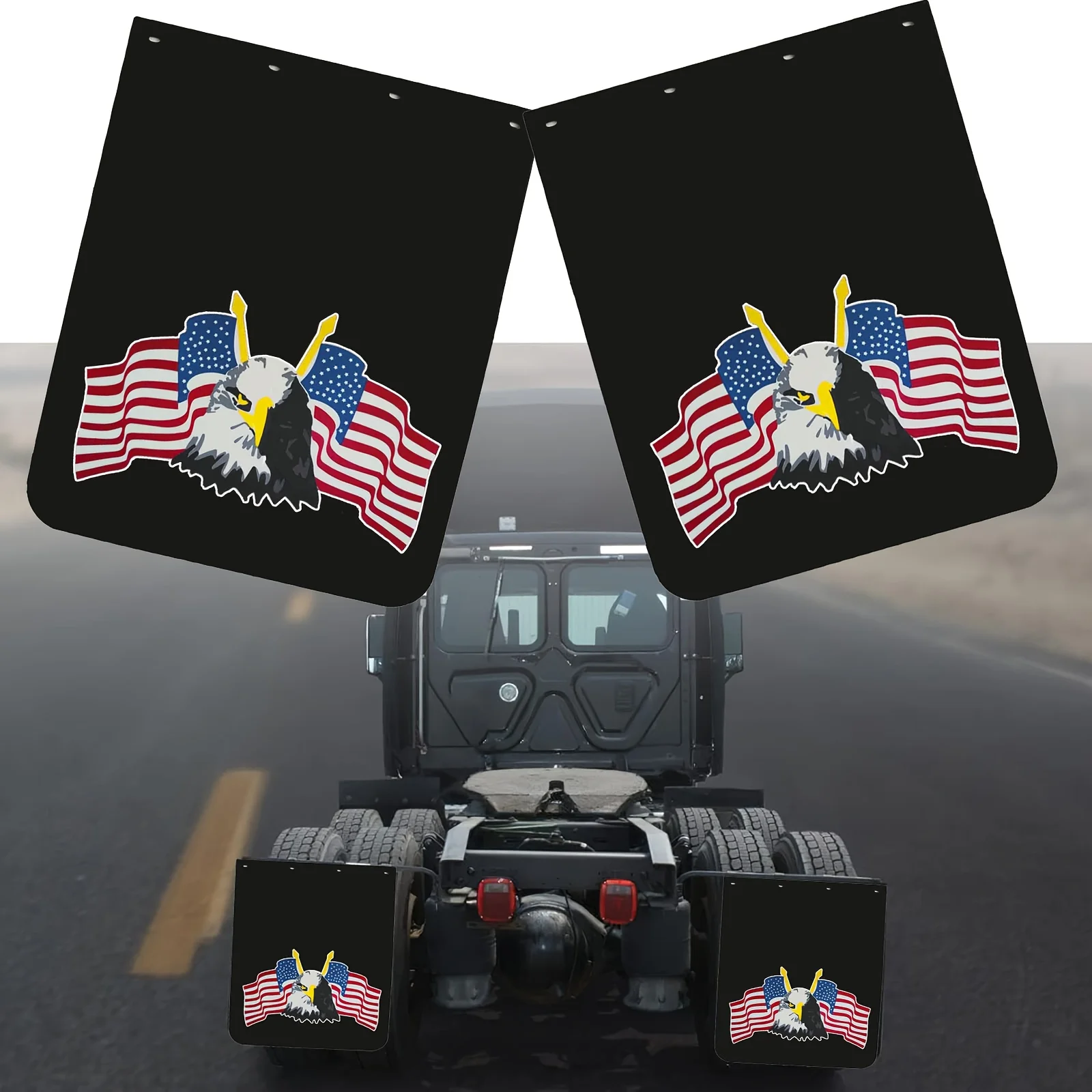 24"x30"Mud Flaps for Semi Trucks Polymer Tractor Trailer Heavy Duty Mudflaps Oversized Splash Guard 24 X 30Inch, 2pcs
24"x30"Mud Flaps for Semi Trucks Polymer Tractor Trailer Heavy Duty Mudflaps Oversized Splash Guard 24 X 30Inch, 2pcs