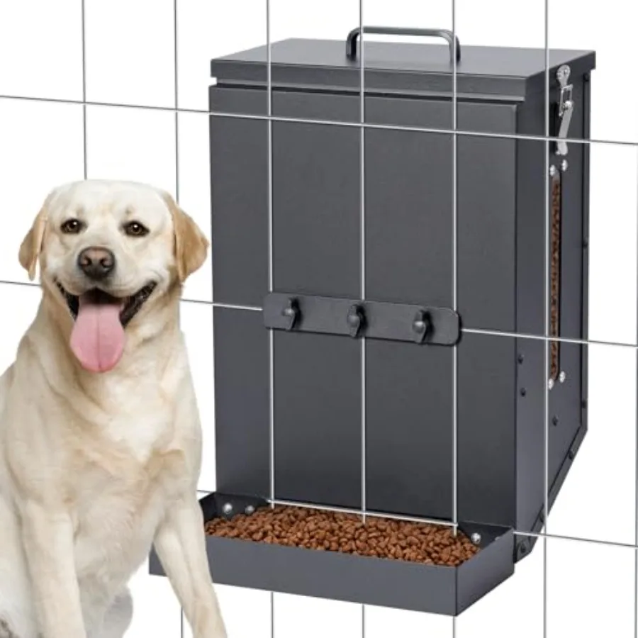 Hanging Cage Automatic Dog Feeder Large Breed12L Dog Food Dispenser with Large Feeding Mouth Kennel-Gravity Pet Cage Feeder Gal
Hanging Cage Automatic Dog Feeder Large Breed12L Dog Food Dispenser with Large Feeding Mouth Kennel-Gravity Pet Cage Feeder Gal