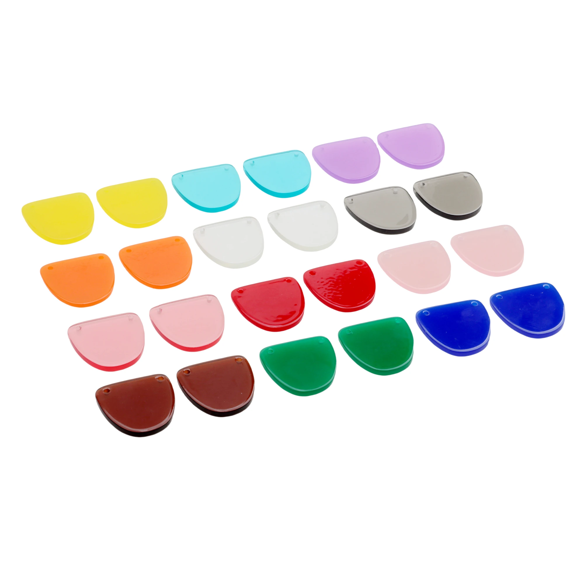 12PCS Candy Color Acrylic Semicircle Connectors Half circlr Earring Parts Abstract Pendant,2Holes Earrings Findings,ACE344 KM
12PCS Candy Color Acrylic Semicircle Connectors Half circlr Earring Parts Abstract Pendant,2Holes Earrings Findings,ACE344 KM