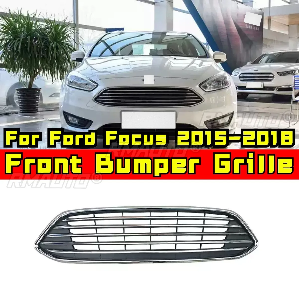 Решетка переднего бампера для Ford Focus 2015-2018, решетка радиатора гоночного автомобиля, Решетка переднего гриля, комплект модифицированных деталей, автомобильные аксессуары
Решетка переднего бампера для Ford Focus 2015-2018, решетка радиатора гоночного автомобиля, Решетка переднего гриля, комплект модифицированных деталей, автомобильные аксессуары