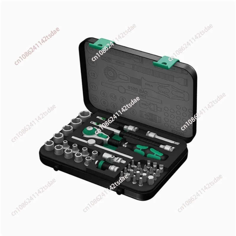 Fast ratchet wrench 8100 set Imported screwdriver sleeve Dafei auto repair set Toolbox
Fast ratchet wrench 8100 set Imported screwdriver sleeve Dafei auto repair set Toolbox