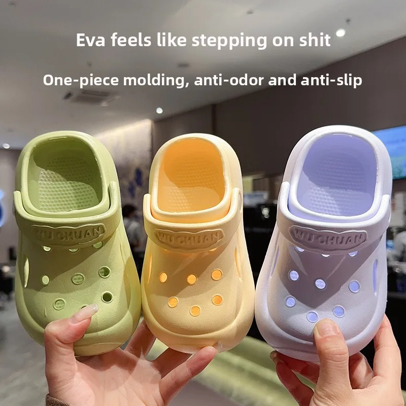 Модные непромокаемые тапочки, детские сандалии, летние уличные шлепанцы, садовая обувь на мягкой подошве, домашние сабо, сандалии для мальчиков и девочек
Модные непромокаемые тапочки, детские сандалии, летние уличные шлепанцы, садовая обувь на мягкой подошве, домашние сабо, сандалии для мальчиков и девочек