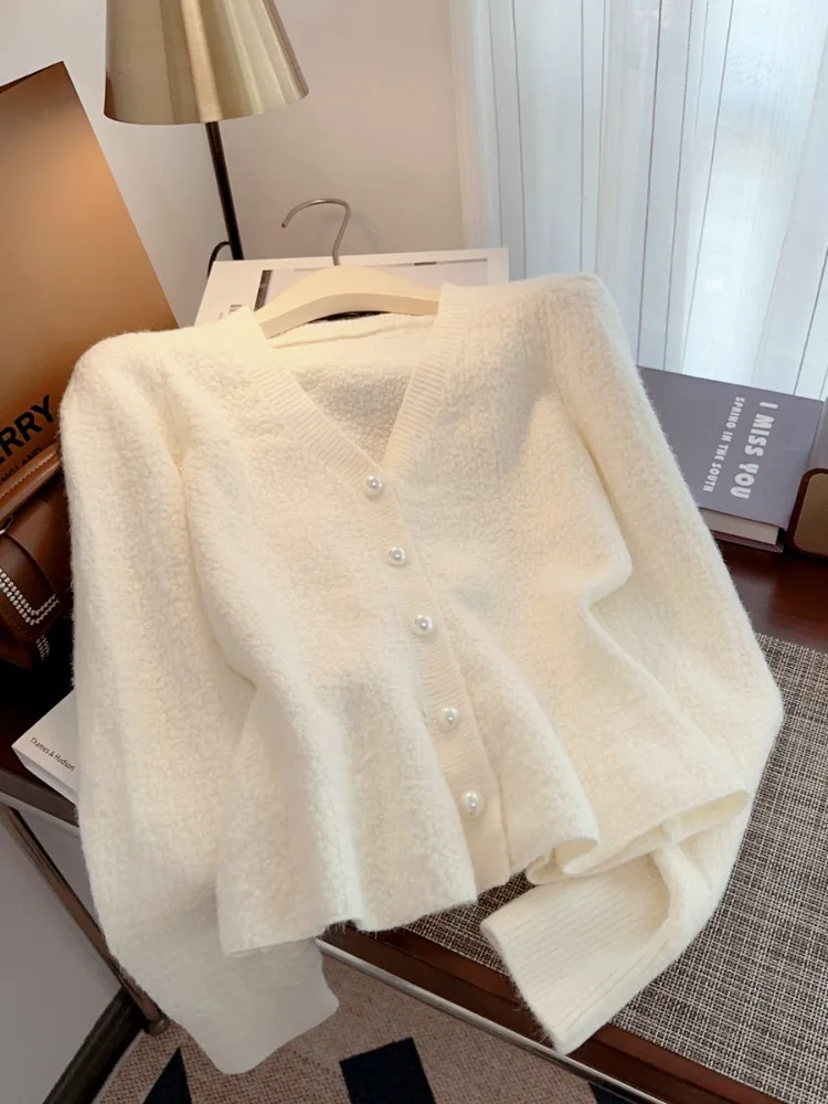 Women's Apricot Cardigan Knitted Sweater Harajuku 90s Aesthetic Y2k Long Sleeve Sweater Jumper Vintage 2000s Aesthetic Clothes
Women's Apricot Cardigan Knitted Sweater Harajuku 90s Aesthetic Y2k Long Sleeve Sweater Jumper Vintage 2000s Aesthetic Clothes