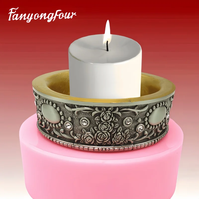 Fan Yong four pattern box candlestick silicone mold DIY can be used to make plaster concrete resin decorative items
Fan Yong four pattern box candlestick silicone mold DIY can be used to make plaster concrete resin decorative items
