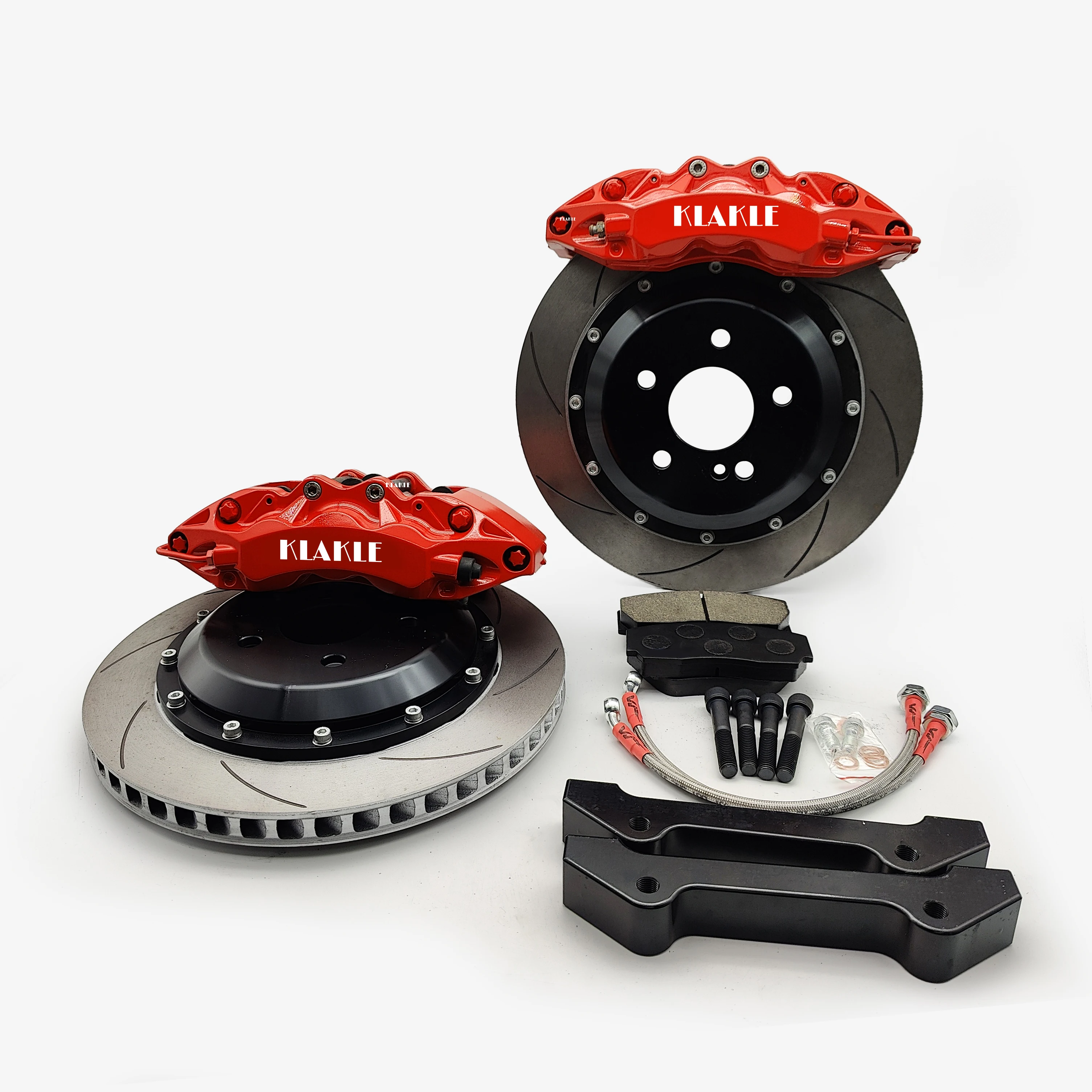KLAKLE 9040 Brake Kit 365*34MM Drilled With Slotted Disc 6 Big Piston Brake Caliper 19 Inhees Front Wheel For Audi E-tron
KLAKLE 9040 Brake Kit 365*34MM Drilled With Slotted Disc 6 Big Piston Brake Caliper 19 Inhees Front Wheel For Audi E-tron