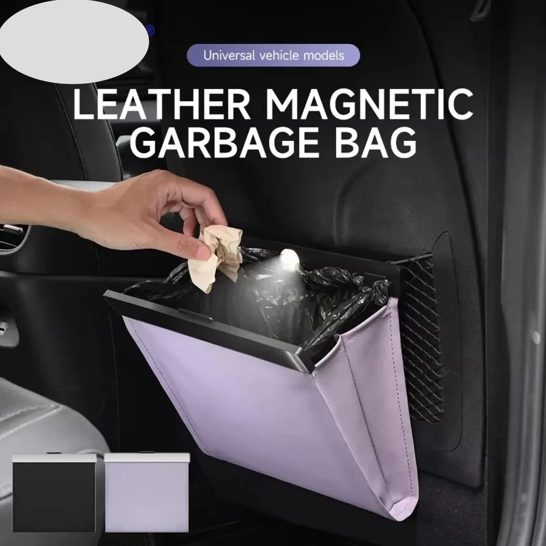 Car Garbage Bag With LED Magnetic Adsorption Waterproof PU Leather Back Seat Hanging Garbage Bag Trash Bin Auto Accessorie
Car Garbage Bag With LED Magnetic Adsorption Waterproof PU Leather Back Seat Hanging Garbage Bag Trash Bin Auto Accessorie
