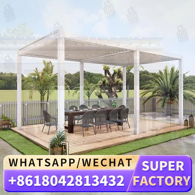 Customizable Size Modern Outdoor Louver Roof System Kits for Metal Garden Structures Suitable for Backyards Patios and Resorts L
Customizable Size Modern Outdoor Louver Roof System Kits for Metal Garden Structures Suitable for Backyards Patios and Resorts L