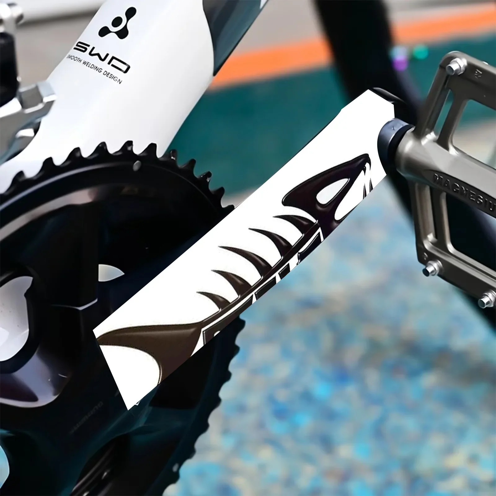 1pair Shark Mouth Skeleton Bike Crank Stickers, Waterproof Vinyl Decals for Bicycle Crank, Chain Guard & Frame
1pair Shark Mouth Skeleton Bike Crank Stickers, Waterproof Vinyl Decals for Bicycle Crank, Chain Guard & Frame