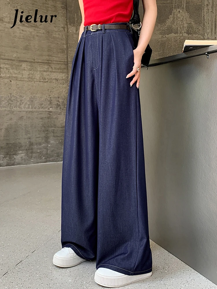 Jielur New Solid Color Loose Women's Jeans Casual Black Blue Fashion Female Wide Leg Pants Office Ladies Chic Streetwear Jeans
Jielur New Solid Color Loose Women's Jeans Casual Black Blue Fashion Female Wide Leg Pants Office Ladies Chic Streetwear Jeans
