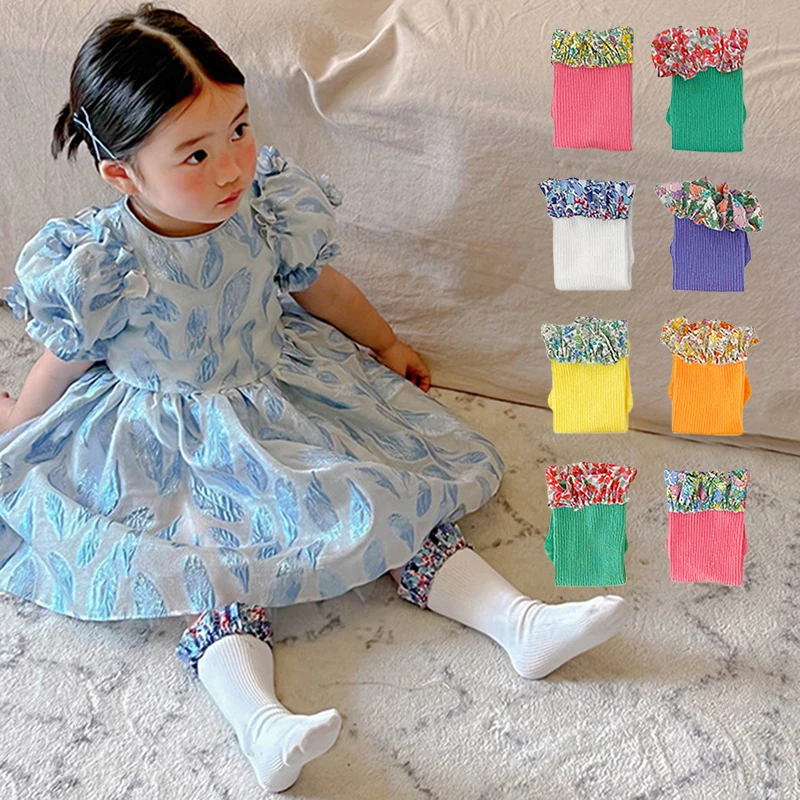 2 Pairs Spring 2026 New Baby Girls Mid-Calf Straight Socks Ruffled Floral Cuff Set Breathable Soft Korean Candy Color Kids Socks
2 Pairs Spring 2026 New Baby Girls Mid-Calf Straight Socks Ruffled Floral Cuff Set Breathable Soft Korean Candy Color Kids Socks