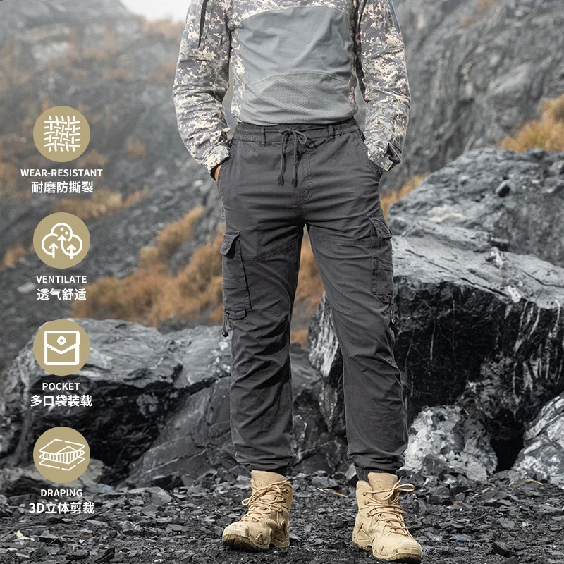 Men's Loose Casual Ankle Bound Work Pants 2026 American Style High Street Fashion Summer Outdoor Sports Tactical Loose Fit
Men's Loose Casual Ankle Bound Work Pants 2026 American Style High Street Fashion Summer Outdoor Sports Tactical Loose Fit