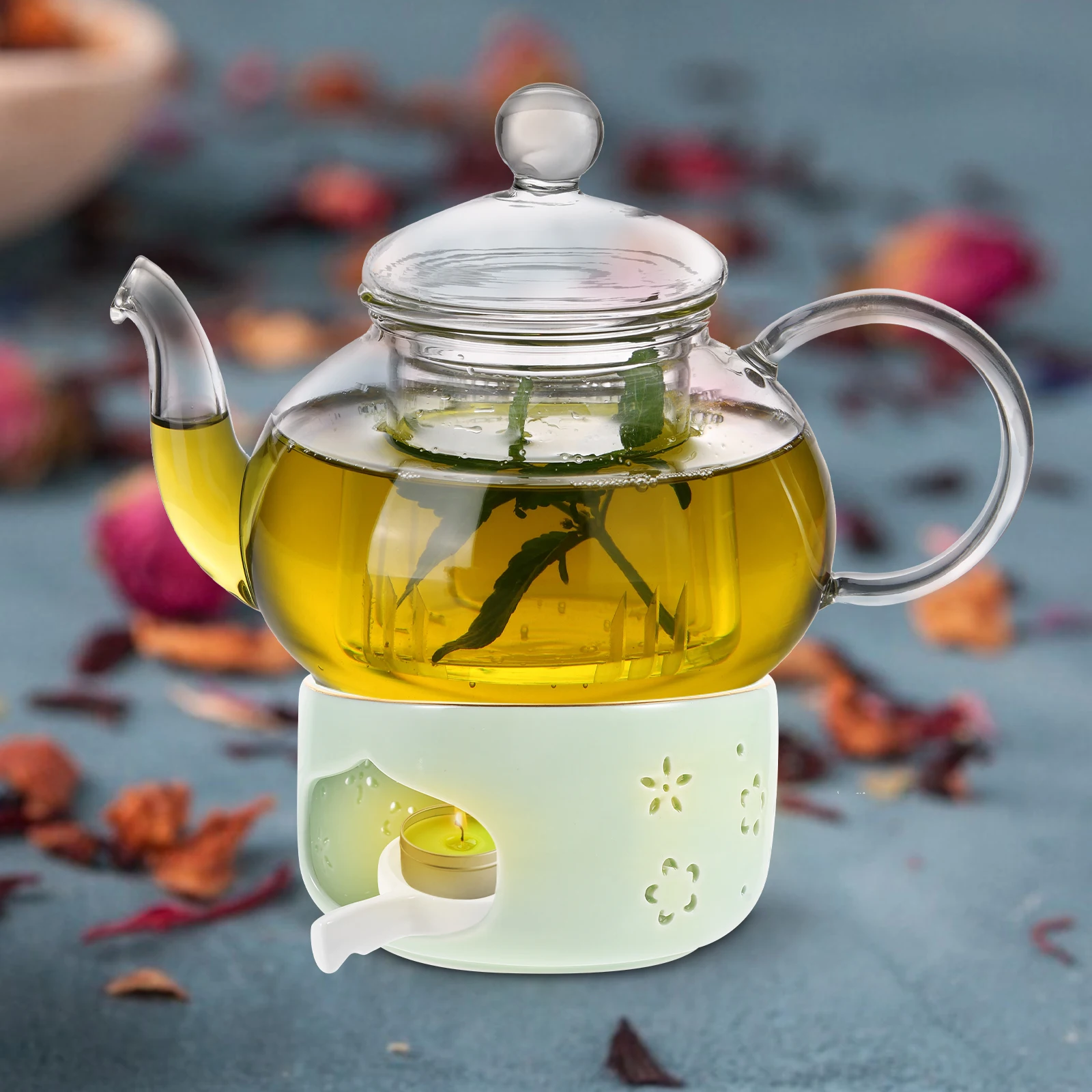 1Set Ceramic Teapot Warmer Light Green Heat Resistant Safe Retro Style Porous Ventilation Full Combustion
1Set Ceramic Teapot Warmer Light Green Heat Resistant Safe Retro Style Porous Ventilation Full Combustion