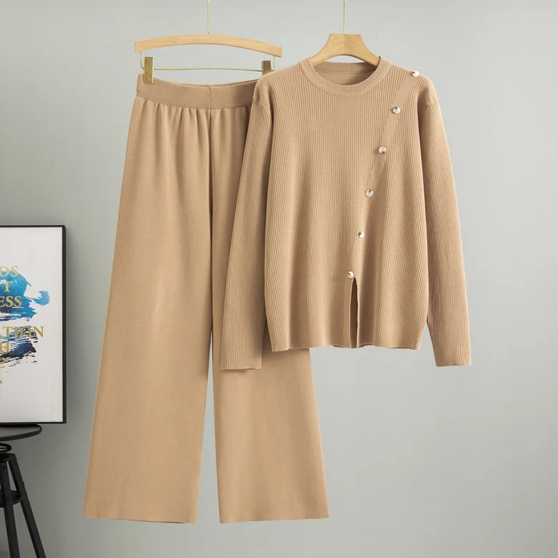 Женский комплект из двух предметов, мусульманский вязаный пуловер, свитер, широкие брюки, повседневная вязаная одежда, костюмы, мусульманский ансамбль, осень-зима
Женский комплект из двух предметов, мусульманский вязаный пуловер, свитер, широкие брюки, повседневная вязаная одежда, костюмы, мусульманский ансамбль, осень-зима