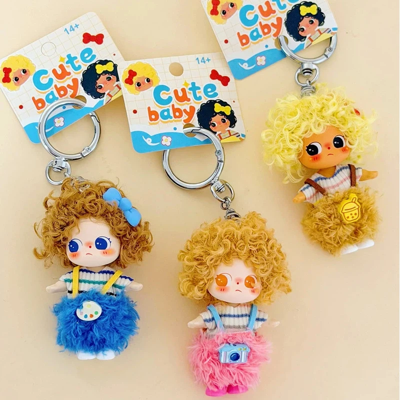 Cute Plush Keychain Vintage Doll Pendant Ins Trendy Backpack Decoration Bag Charm Fluffy Fashion Accessory For Adult
Cute Plush Keychain Vintage Doll Pendant Ins Trendy Backpack Decoration Bag Charm Fluffy Fashion Accessory For Adult