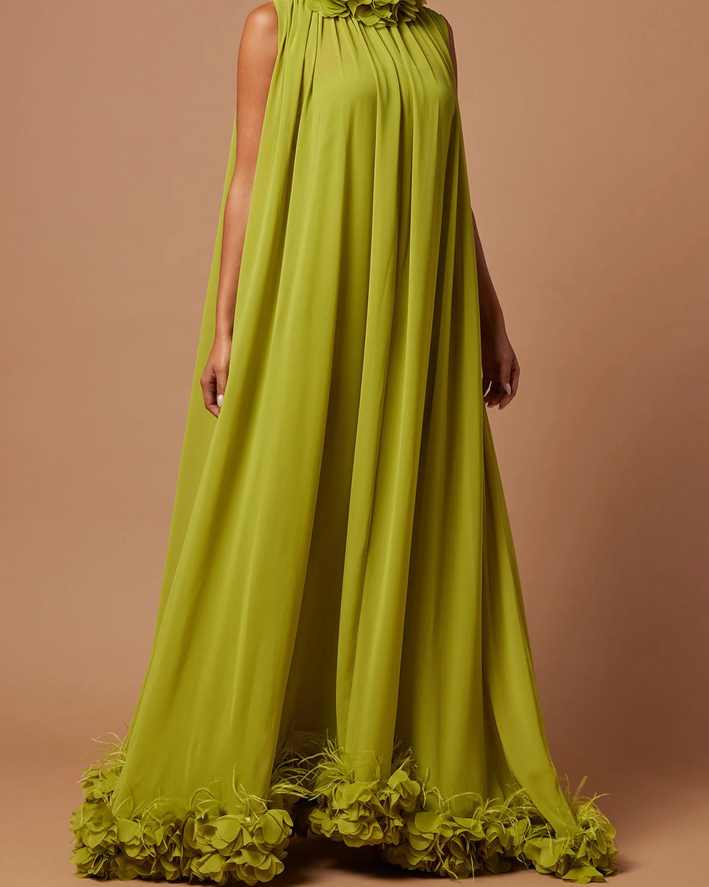 Customized Temperament Organza 3D Flowers Feathers Evening Dresses Delicate Sleeveless Prom Dress Custom Made Celebrity Gowns
Customized Temperament Organza 3D Flowers Feathers Evening Dresses Delicate Sleeveless Prom Dress Custom Made Celebrity Gowns