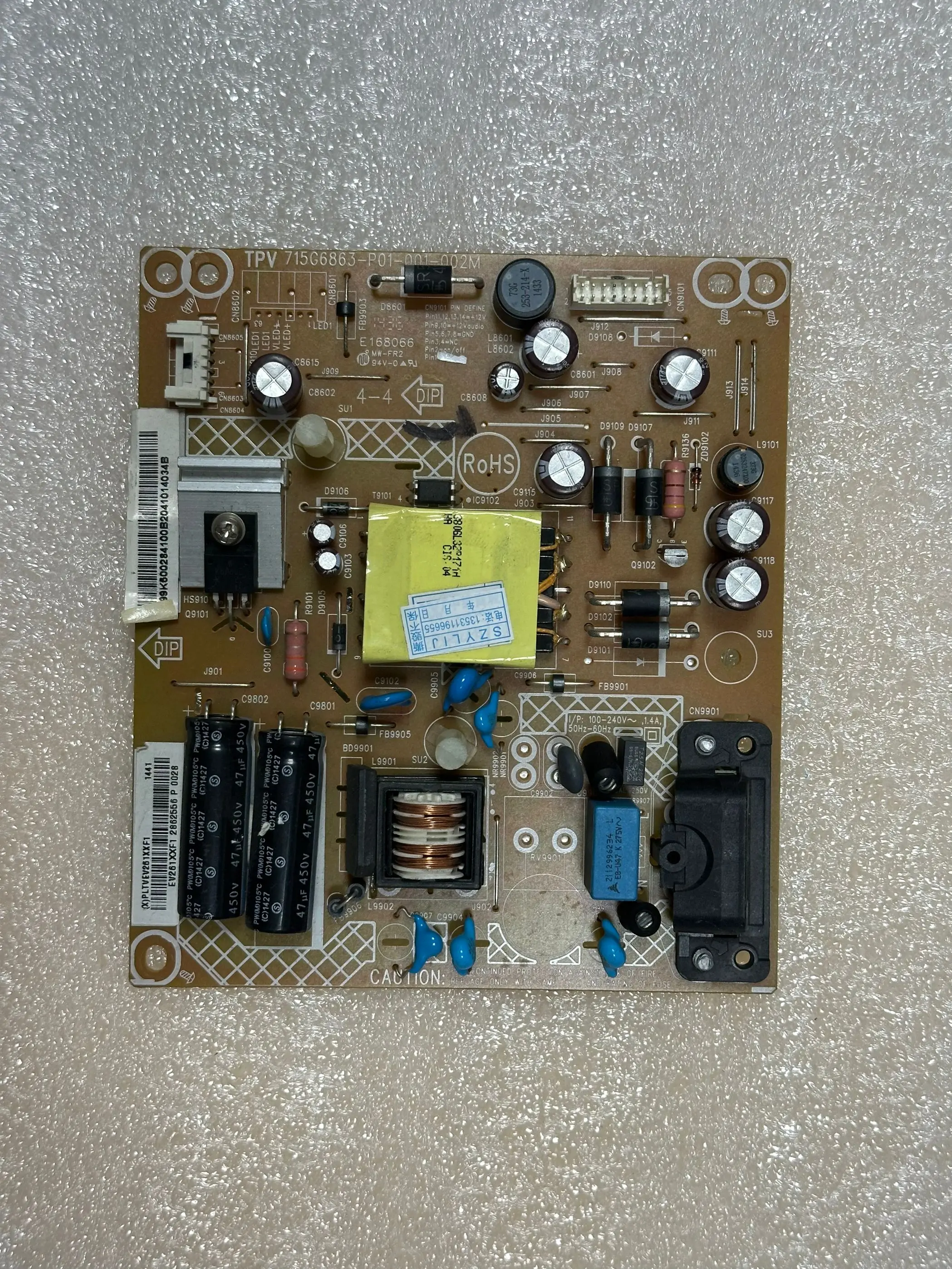 Плата питания 715G6863-P01-001-002M для Guanjie и других панелей питания 32-дюймового телевизора
Плата питания 715G6863-P01-001-002M для Guanjie и других панелей питания 32-дюймового телевизора