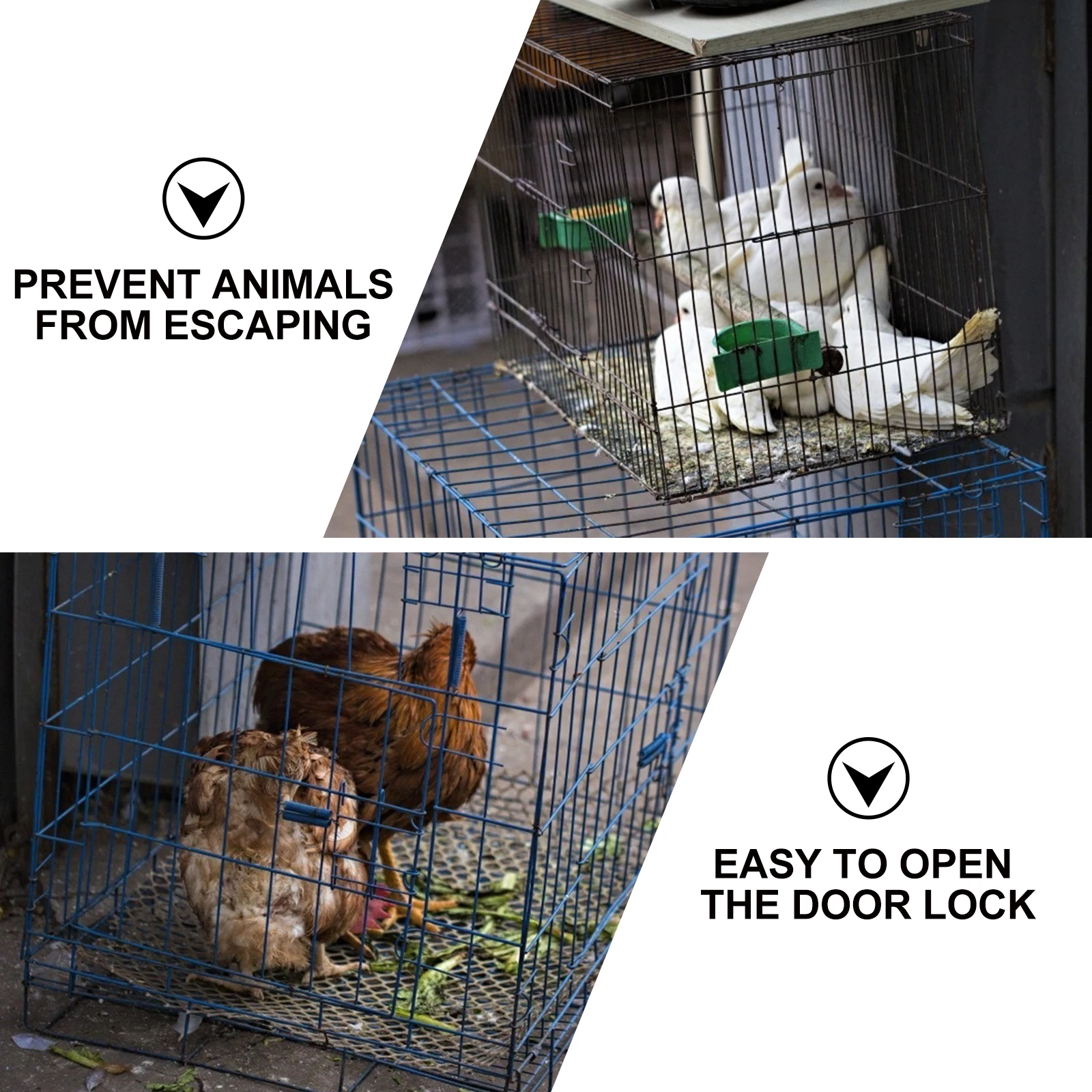 10pcs Rabbit Cage Door Hook Bird Chicken Pigeon Pet Hooks Silver Snap Spring Hanger Fix Cages Long Use Compact
10pcs Rabbit Cage Door Hook Bird Chicken Pigeon Pet Hooks Silver Snap Spring Hanger Fix Cages Long Use Compact