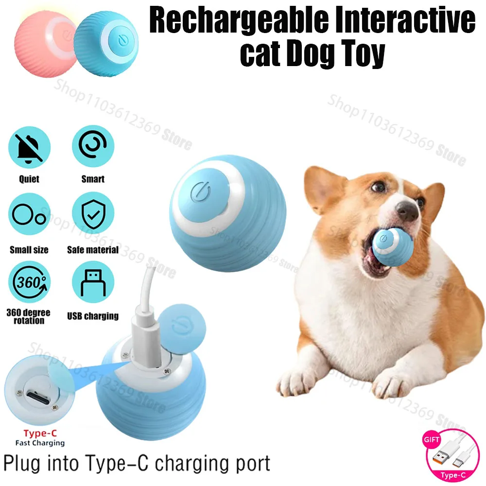 Cat Interactive Ball Electric Automatic Rolling Ball Smart Toys for Cats Smart Cat Toy Rotating Ball Cat Game Accessories
Cat Interactive Ball Electric Automatic Rolling Ball Smart Toys for Cats Smart Cat Toy Rotating Ball Cat Game Accessories