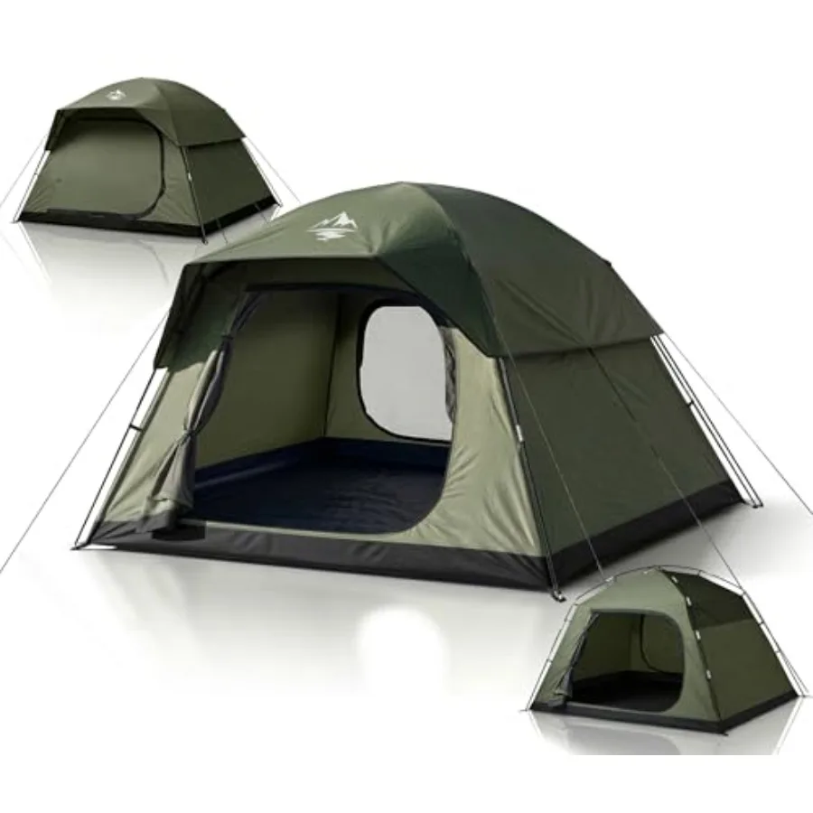 Tent 6 Person Camping Tents - Double Layer with 2 Doors and Rainfly, Portable Waterproof and Windproof Tents, Large Mesh Ventil
Tent 6 Person Camping Tents - Double Layer with 2 Doors and Rainfly, Portable Waterproof and Windproof Tents, Large Mesh Ventil