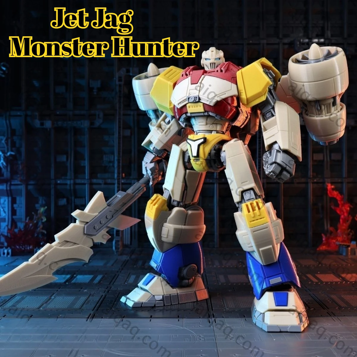 3D Printed EV-02 Jet Jag Monster Hunter Mecha Assembled Model, Large Size Cool Gundam Style Robot Toy, Perfect Gift For Boys
3D Printed EV-02 Jet Jag Monster Hunter Mecha Assembled Model, Large Size Cool Gundam Style Robot Toy, Perfect Gift For Boys