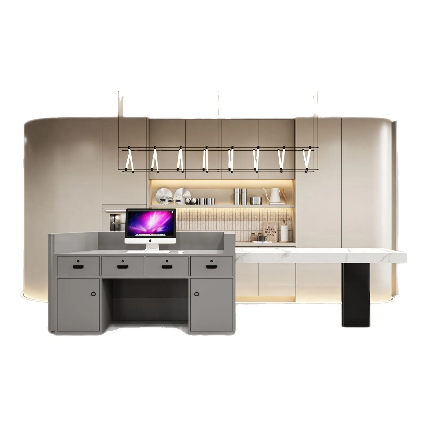 Cx beauty salon checkout page tea table integrated hotel company tea room island desk front desk
Cx beauty salon checkout page tea table integrated hotel company tea room island desk front desk