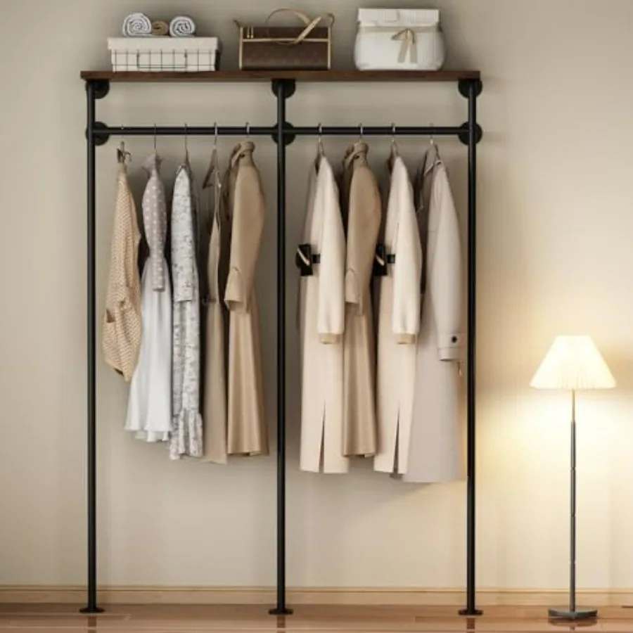 Промышленная настенная вешалка для одежды из трубчатого профиля с полками, сверхпрочная, для организации хранения в гардеробе, многофункциональная система хранения
Промышленная настенная вешалка для одежды из трубчатого профиля с полками, сверхпрочная, для организации хранения в гардеробе, многофункциональная система хранения