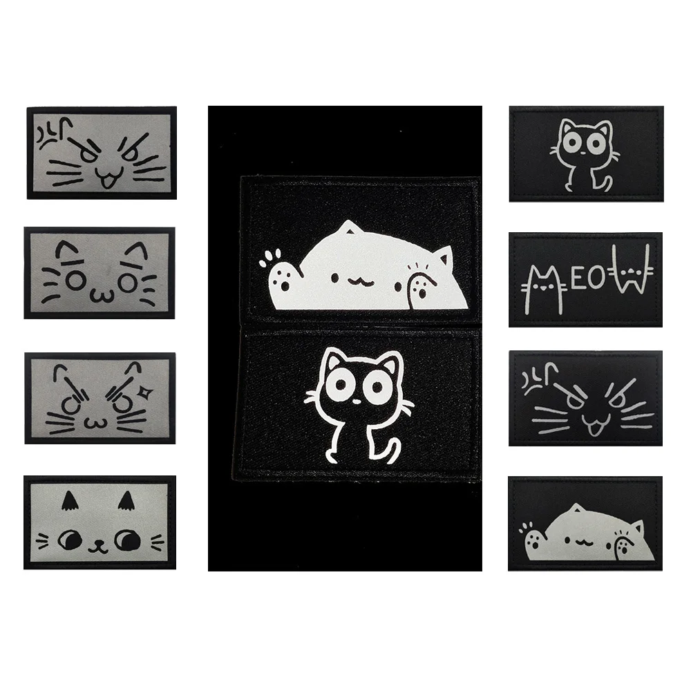 New Design Printed CAT Reflective Magic Badge Clothing Hat DIY CAT Accessory Hook and Loop Backpack Patches for Clothing
New Design Printed CAT Reflective Magic Badge Clothing Hat DIY CAT Accessory Hook and Loop Backpack Patches for Clothing
