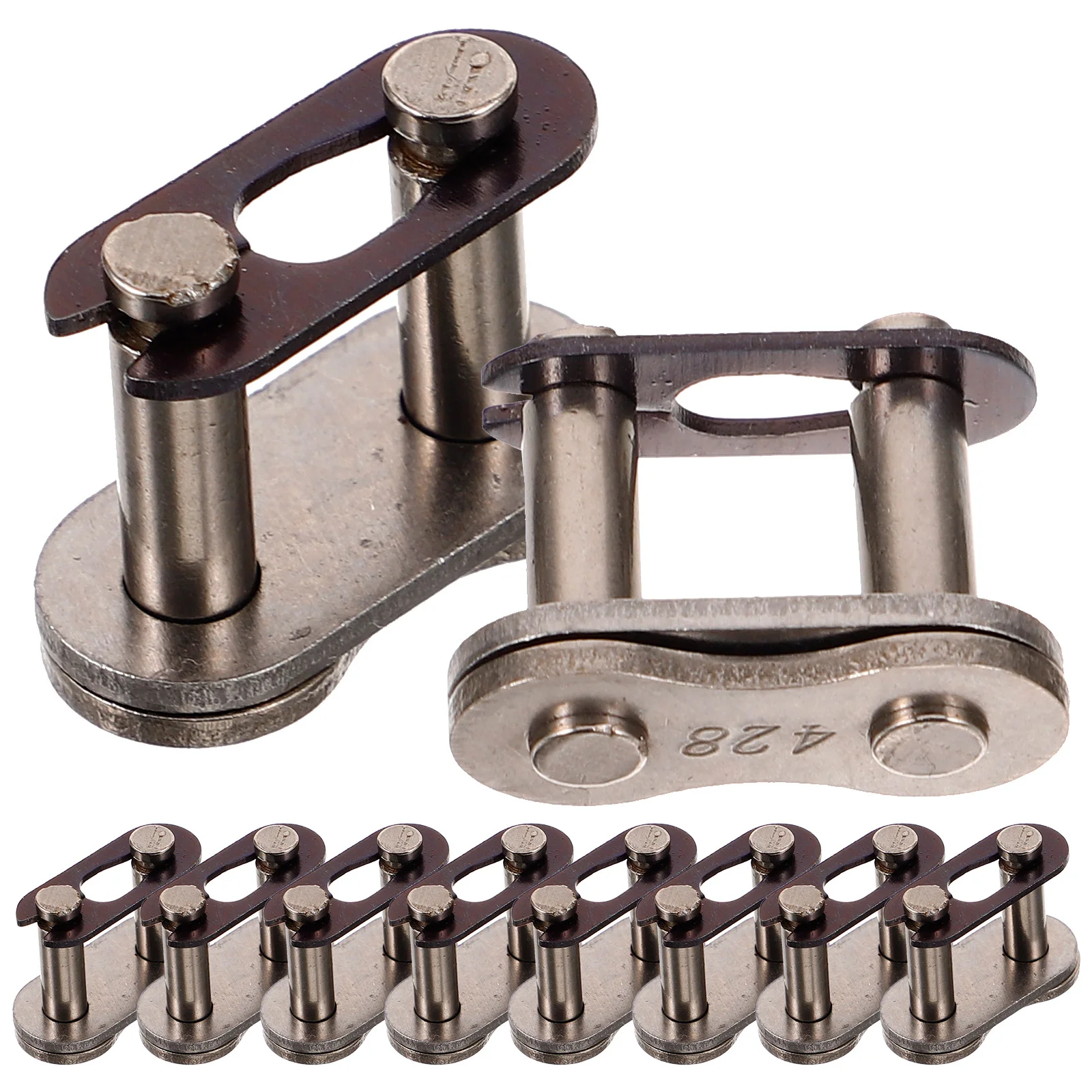 10 Pcs Car Chain Button Connector Accessories Metal Buckle Double Row Supplies Connecting Link Roller
10 Pcs Car Chain Button Connector Accessories Metal Buckle Double Row Supplies Connecting Link Roller
