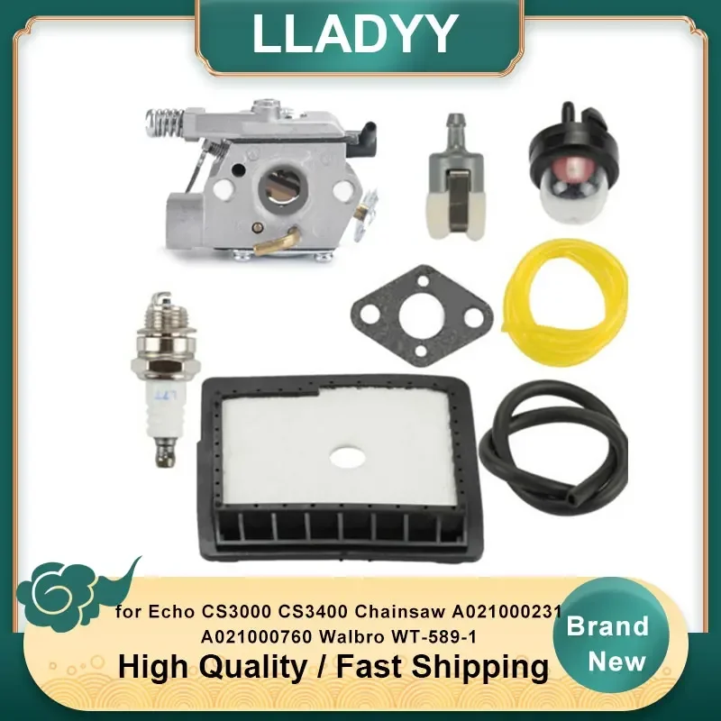 Carburetor for Echo CS3000 CS3400 Chainsaw A021000231 A021000760 Walbro WT-589-1 Chainsaw Parts Accessories
Carburetor for Echo CS3000 CS3400 Chainsaw A021000231 A021000760 Walbro WT-589-1 Chainsaw Parts Accessories