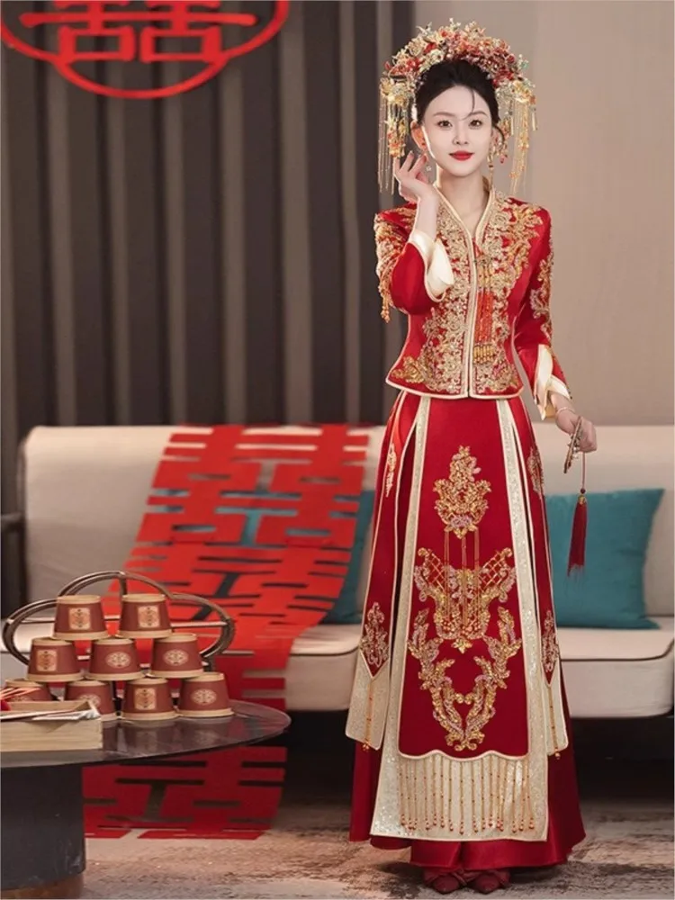 New style wedding dress thin satin bridal gown
New style wedding dress thin satin bridal gown