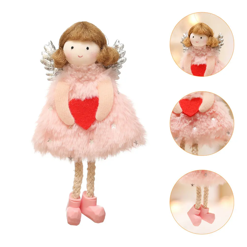 1Pcs Heart Shaped Angel Pendant Decorative Hanging Ornament for Bag Purse Backpack Keychain Car Mirror Home Office Gift Love
1Pcs Heart Shaped Angel Pendant Decorative Hanging Ornament for Bag Purse Backpack Keychain Car Mirror Home Office Gift Love
