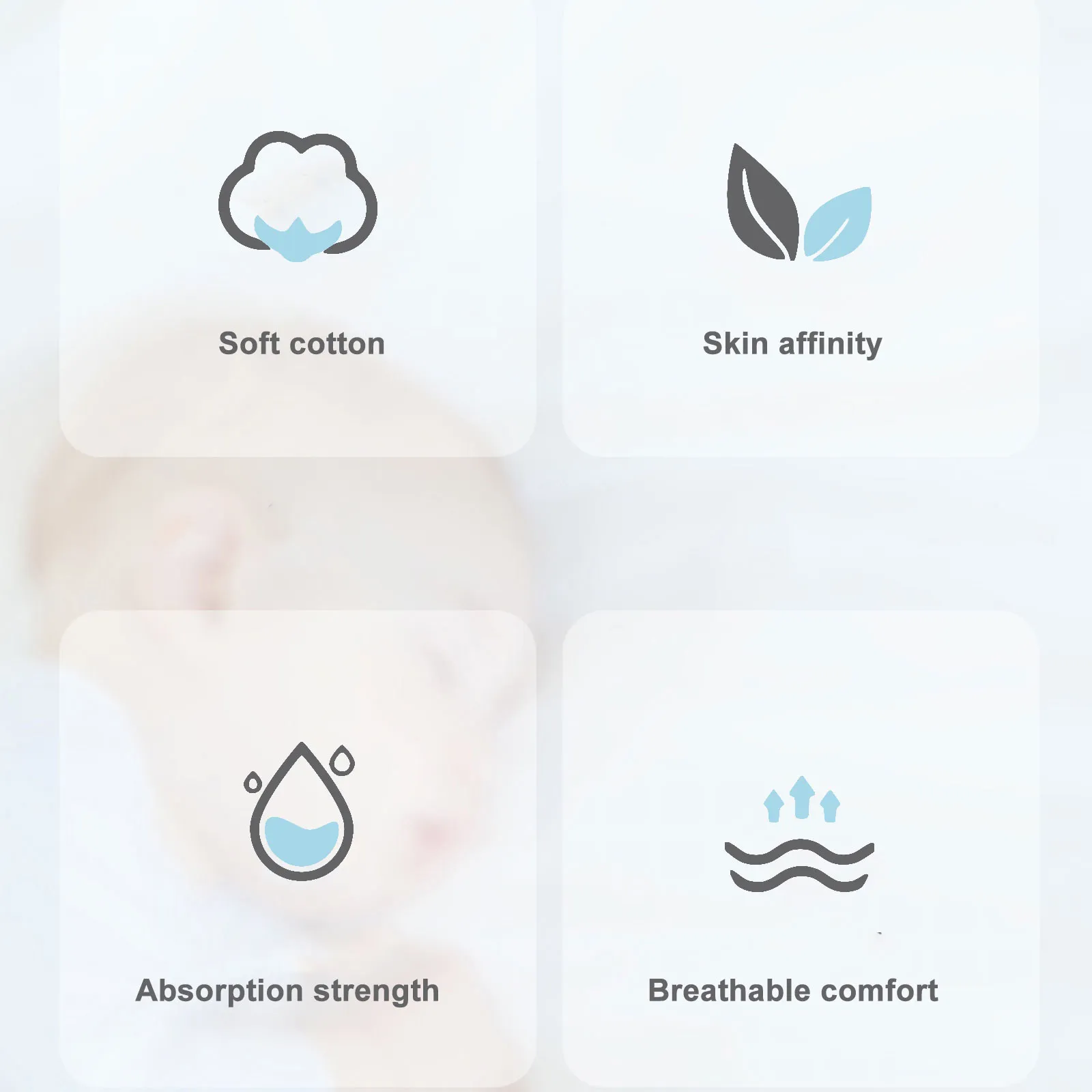 2Pcs Baby Sweat Absorbent Towels Cotton Multi-Layer Soft Breathable Infant Back Sweat Pads for Daily Use Comfortable Skin Care
2Pcs Baby Sweat Absorbent Towels Cotton Multi-Layer Soft Breathable Infant Back Sweat Pads for Daily Use Comfortable Skin Care