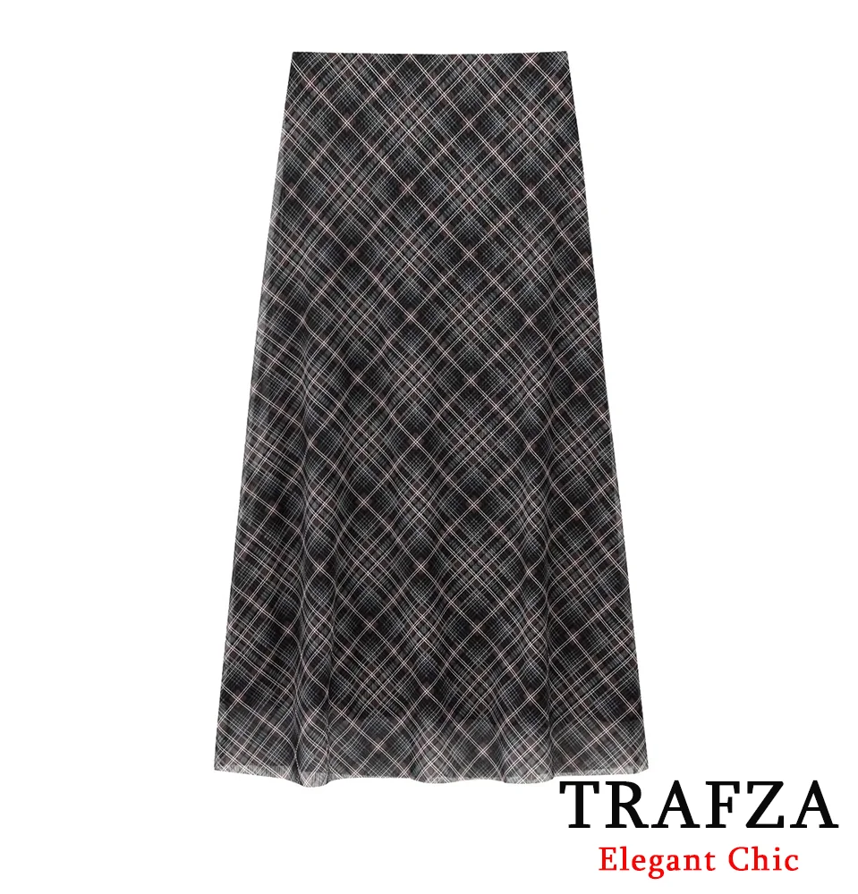 TRAFZA-женская элегантная сетчатая тюлевая юбка, клетчатая юбка на бедрах с принтом, новинка 2025, модные весенне-летние праздничные юбки High Street
TRAFZA-женская элегантная сетчатая тюлевая юбка, клетчатая юбка на бедрах с принтом, новинка 2025, модные весенне-летние праздничные юбки High Street