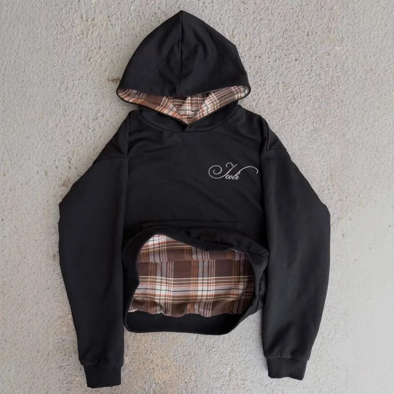 Однотонная толстовка с принтом в клетку для женщин на осень и зиму, в стиле американского ретро, Harajuku, Y2K, универсальная
Однотонная толстовка с принтом в клетку для женщин на осень и зиму, в стиле американского ретро, Harajuku, Y2K, универсальная