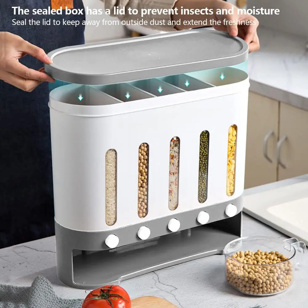 Cereal Dispenser Kitchen, Wall Mounted Grain Dispenser, Kitchen Storage Jars, Food Dispenser, Wall Mounted Cereal Dispenser
Cereal Dispenser Kitchen, Wall Mounted Grain Dispenser, Kitchen Storage Jars, Food Dispenser, Wall Mounted Cereal Dispenser