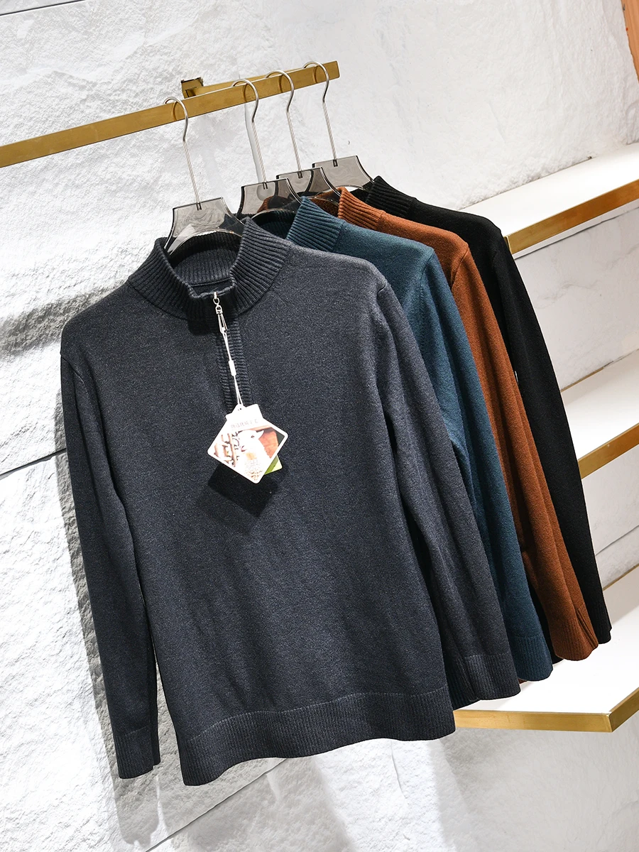Liersel Anti-Ball Casual Loose Men's Half-Zip Knitwear Stand Collar Sweater Fashionable Autumn Winter New Arrival
Liersel Anti-Ball Casual Loose Men's Half-Zip Knitwear Stand Collar Sweater Fashionable Autumn Winter New Arrival