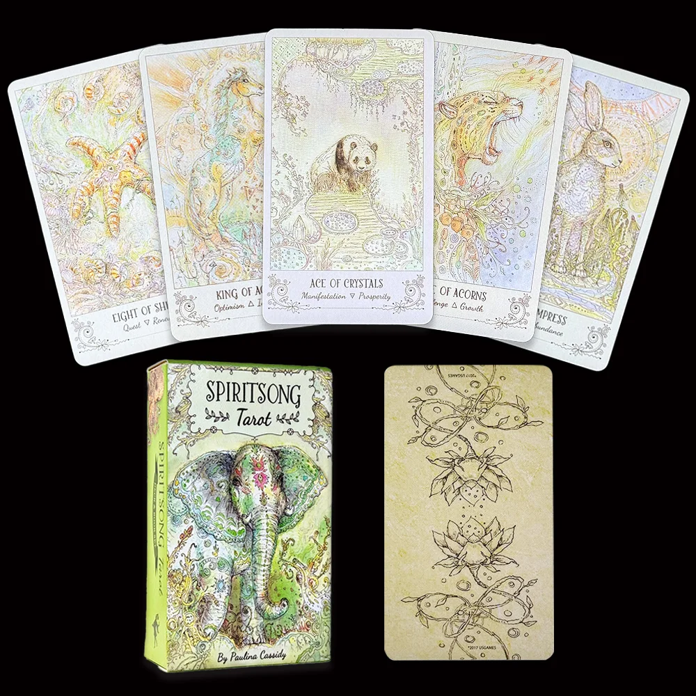 78PCS Animal Spirit Tarot Deck Dreamy Watercolor Style English Edition Divination Cards for Beginners Party Games (Pocket Size)
78PCS Animal Spirit Tarot Deck Dreamy Watercolor Style English Edition Divination Cards for Beginners Party Games (Pocket Size)