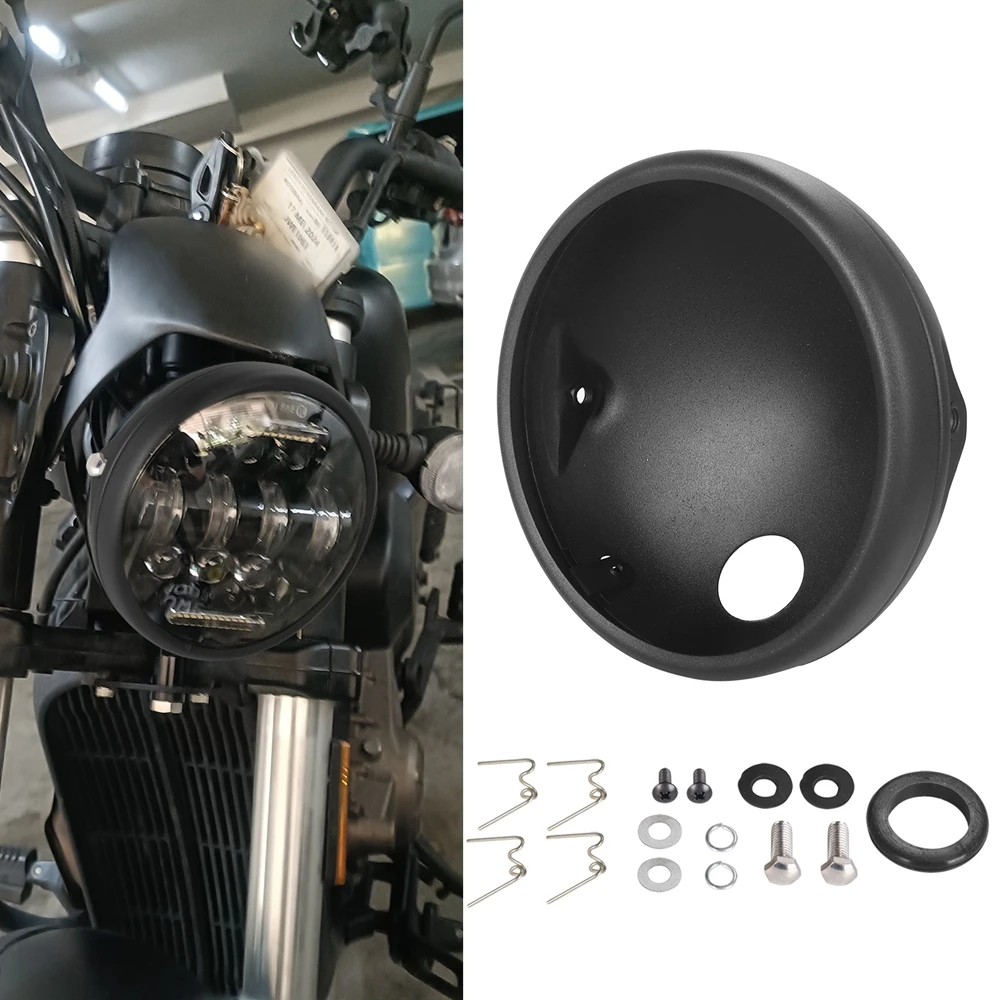 Universal Bucket Shell Lighthouse 7” 7INCH Motorcycle Headlight Cover For LED Headlight Parts Housing Adjustable Mount Bracket
Universal Bucket Shell Lighthouse 7” 7INCH Motorcycle Headlight Cover For LED Headlight Parts Housing Adjustable Mount Bracket
