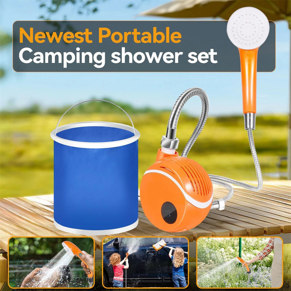 Portable Outdoor Shower Set,Camping Shower Pump RV Outdoor Shower Kit Camp Shower 2000MAH Lithium Battery Shower Kit
Portable Outdoor Shower Set,Camping Shower Pump RV Outdoor Shower Kit Camp Shower 2000MAH Lithium Battery Shower Kit