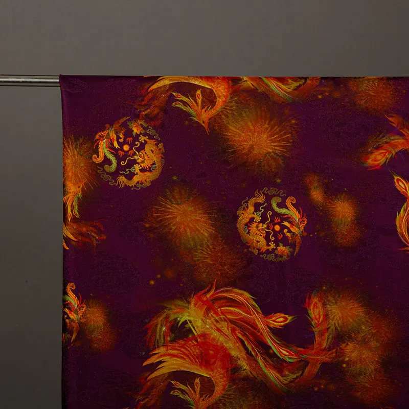 Fire Pattern Flower 100% Human Silk Xiangyunsha Silk Fabric Spring and Summer Cheongsam Dress New Chinese Printed Fabric
Fire Pattern Flower 100% Human Silk Xiangyunsha Silk Fabric Spring and Summer Cheongsam Dress New Chinese Printed Fabric