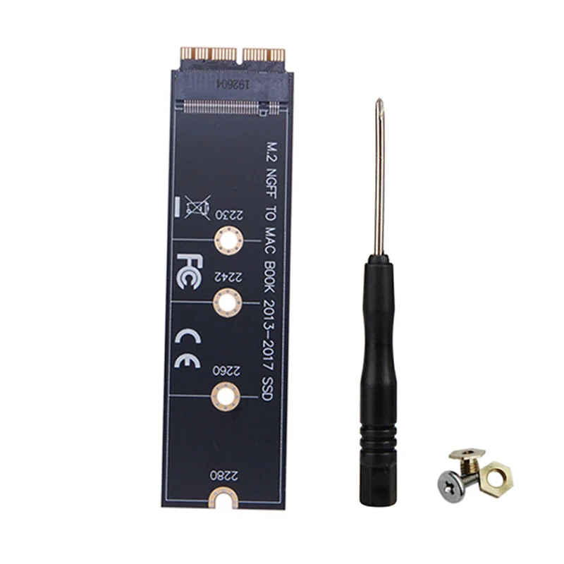 Адаптер M.2 NVME SSD для MacBook Air 2013 2014 2015 2017 A1465 A1466 Pro A1398 A1502 A1419 2230-2280 NVME/AHCI M.2 SSD
Адаптер M.2 NVME SSD для MacBook Air 2013 2014 2015 2017 A1465 A1466 Pro A1398 A1502 A1419 2230-2280 NVME/AHCI M.2 SSD