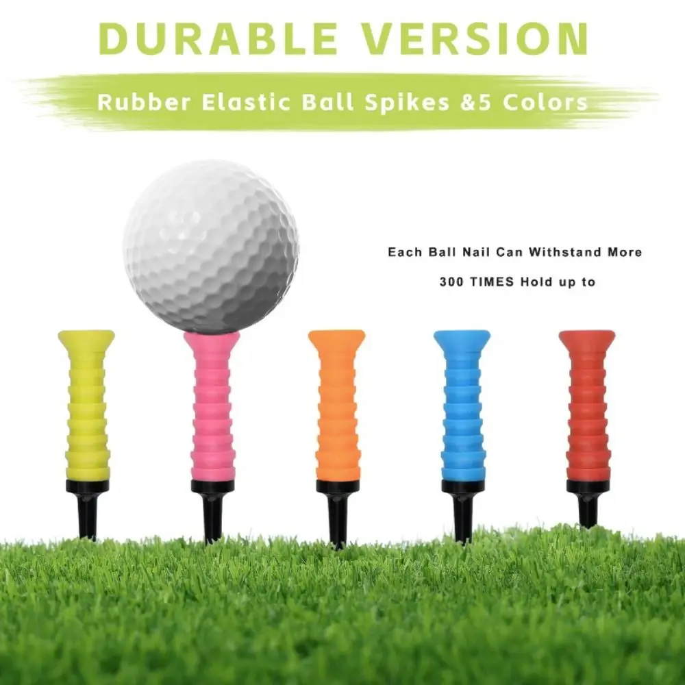 5Pcs Premium Elastic Rubber Golf Tees 360° Flexible 83mm Golf Tee Holder Durable Low Friction Golf Accessories Practice
5Pcs Premium Elastic Rubber Golf Tees 360° Flexible 83mm Golf Tee Holder Durable Low Friction Golf Accessories Practice