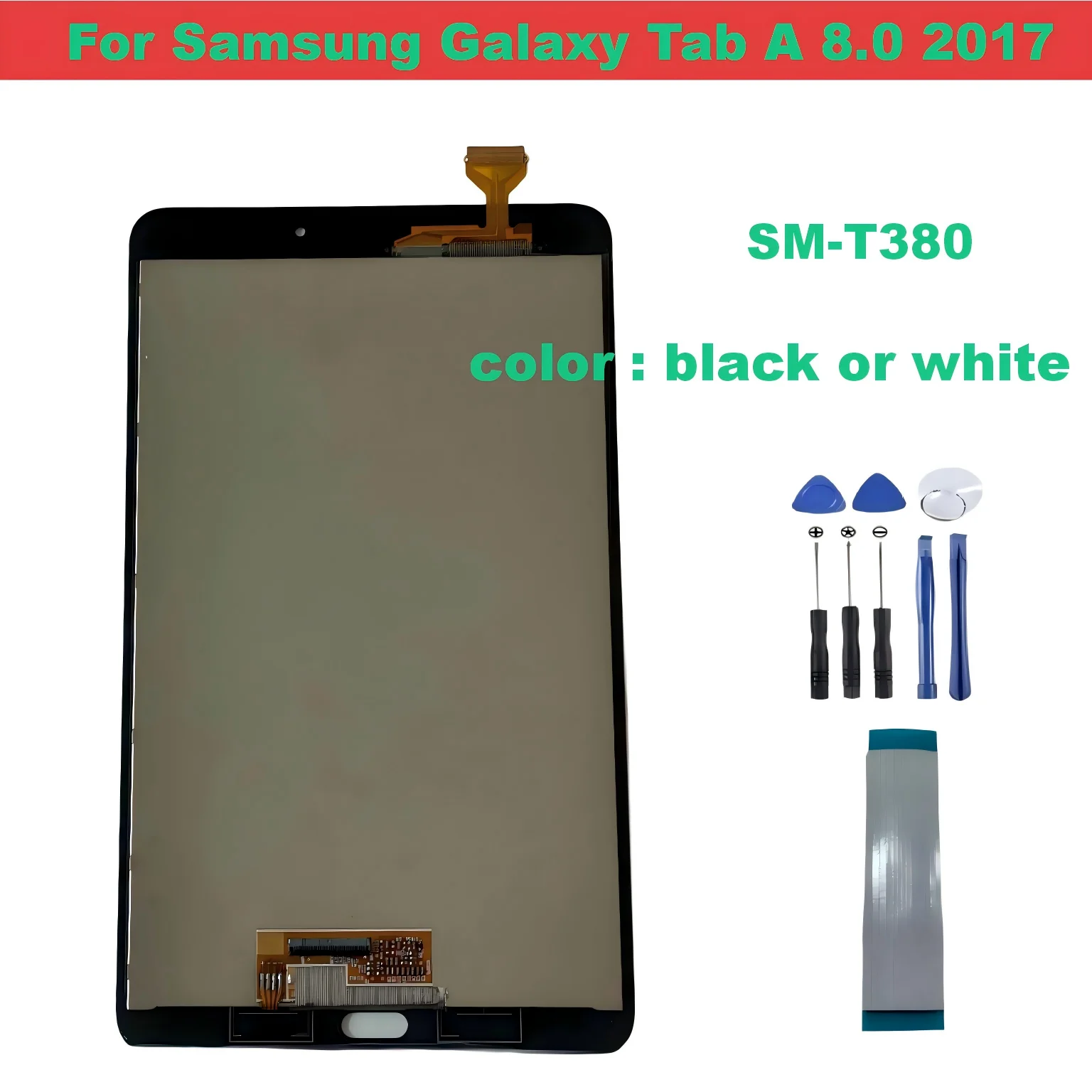 For Samsung Galaxy Tab A 8.0 2017 SM-T380 T380 Touch Digitizer Lcd Display Digitizer Assembly Free Tools
For Samsung Galaxy Tab A 8.0 2017 SM-T380 T380 Touch Digitizer Lcd Display Digitizer Assembly Free Tools
