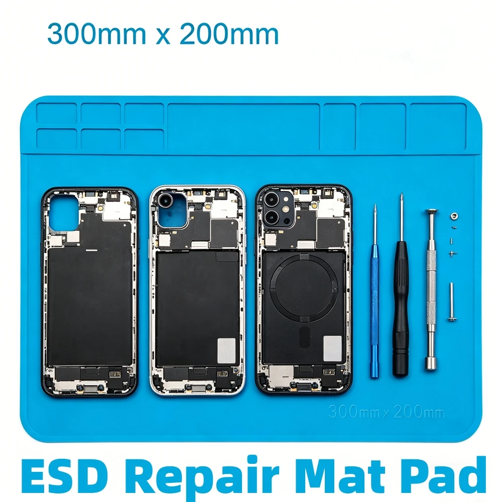 Soldering Station Mat Silicone Work Mat Heat Resistant 932°F Anti-Static Magnetic Mat for Electronic Phone Laptop Watch Repair
Soldering Station Mat Silicone Work Mat Heat Resistant 932°F Anti-Static Magnetic Mat for Electronic Phone Laptop Watch Repair
