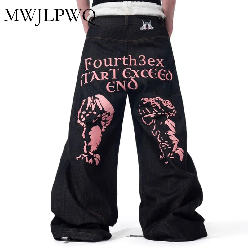 MWJLPWQ Embroidered Denim Selvedge Jeans Men's High Street Niched Desiign Summer Color Casual Baggy Wide Leg Pants Autumn 010985
MWJLPWQ Embroidered Denim Selvedge Jeans Men's High Street Niched Desiign Summer Color Casual Baggy Wide Leg Pants Autumn 010985