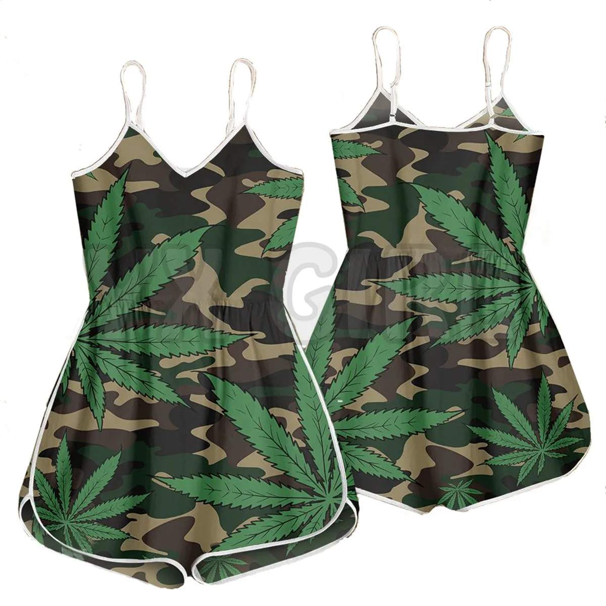 YX GIRL Weed Leaf Camouflage Pattern Rompers 3D All Over Printed Rompers Summer Women's Bohemia Clothes
YX GIRL Weed Leaf Camouflage Pattern Rompers 3D All Over Printed Rompers Summer Women's Bohemia Clothes
