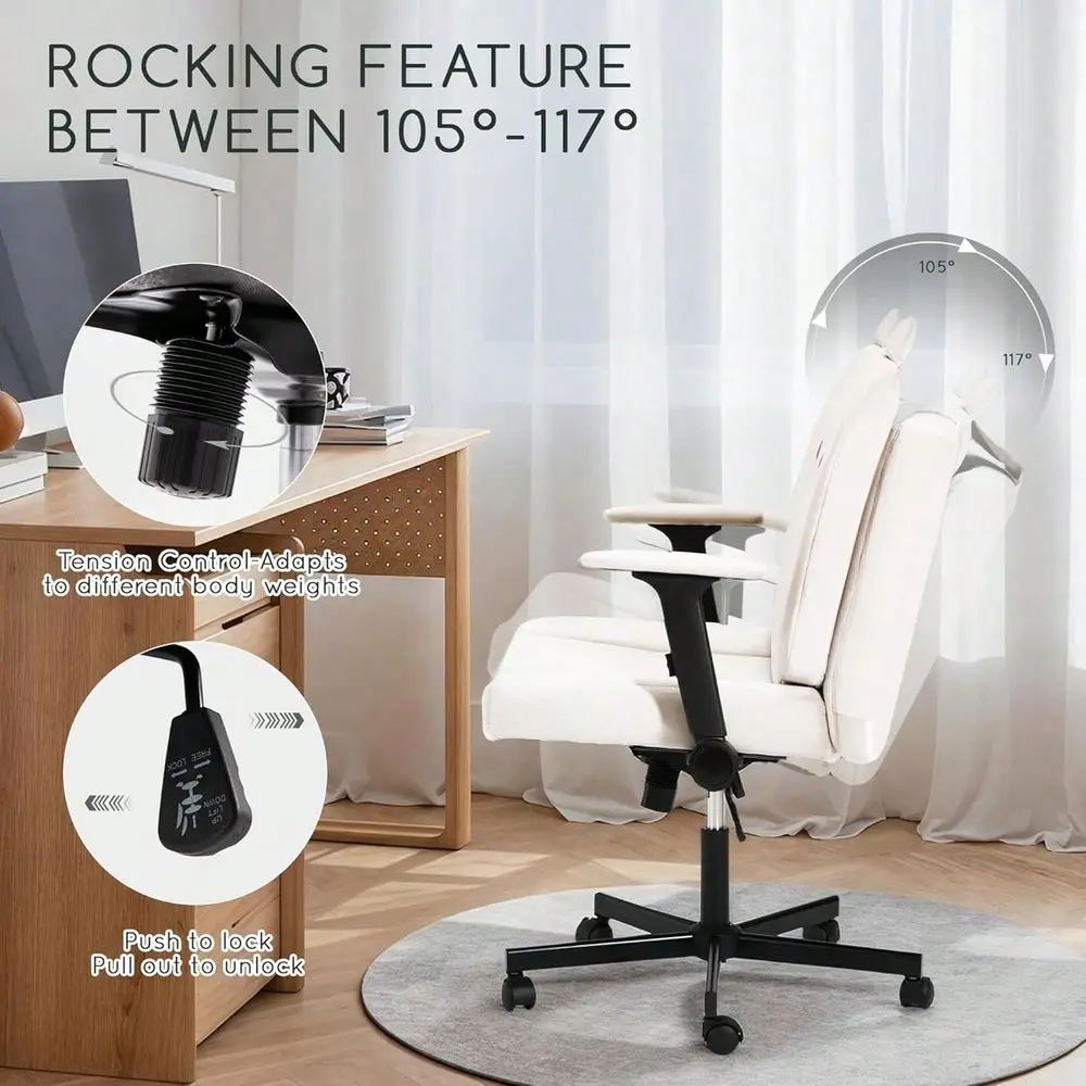 Cross Chair With Arms And Castors, Plus Size Cross Legged Office Chair With Extra Wide SeatFlexible Back Cushion, Cute Comfy De
Cross Chair With Arms And Castors, Plus Size Cross Legged Office Chair With Extra Wide SeatFlexible Back Cushion, Cute Comfy De